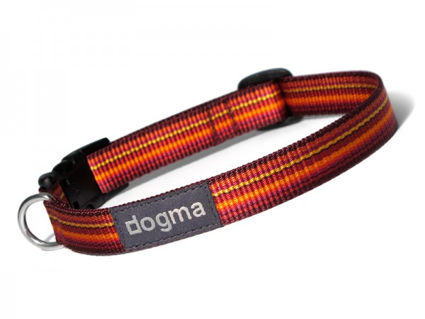 dogma Hundehalsband Little Stripes orange