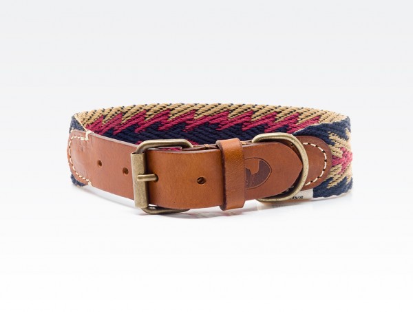 Buddys Hundehalsband Peruvian Arrow Blue