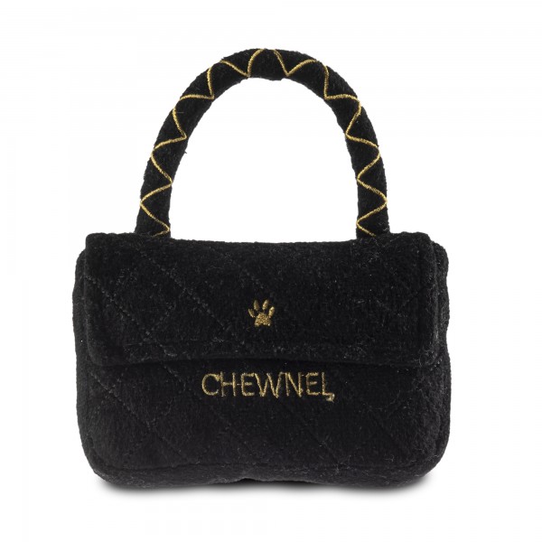 Hundespielzeug Plüschtasche Chewnel Schwarz