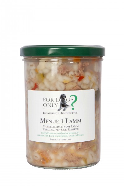 FORDOGSONLY? Feuchtfutter Menü 1 Lamm