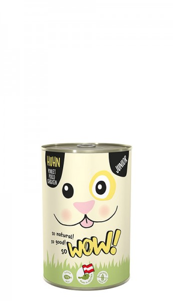 Wow! Nassfutter Junior Huhn mit Karotten