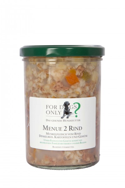 FORDOGSONLY? Feuchtfutter Menü 2 Rind