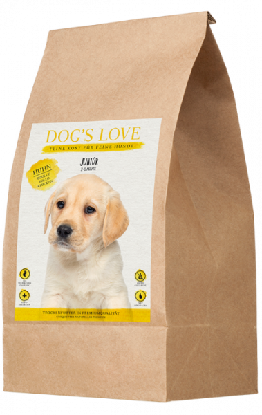 Dogs Love Trockenfutter Junior Huhn