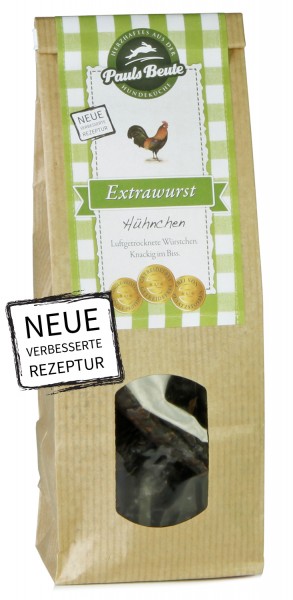 Pauls Beute Hundesnack Extrawurst Huhn