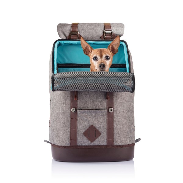 Kurgo Hunderucksack K9 heather grey