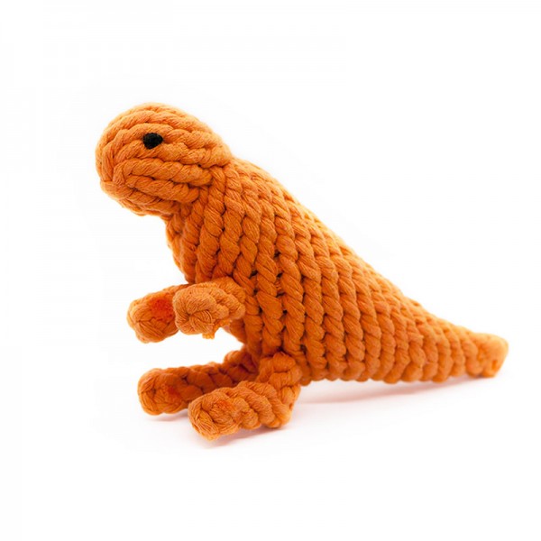 Zahnreinigungsspielzeug Dino orange