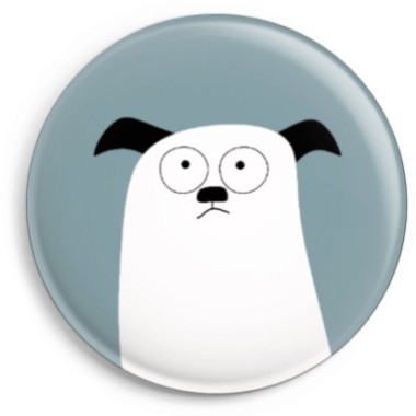 Magnet Hund - Grau