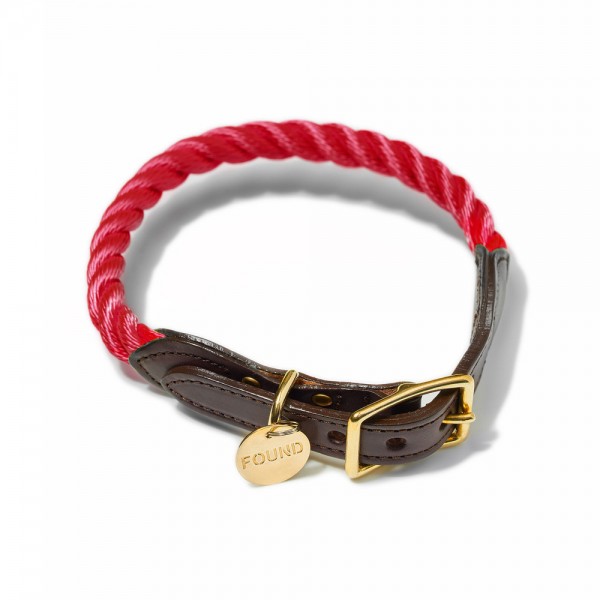 Found my animal Halsband Rope Red