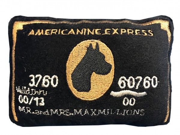 Hundespielzeug Plüsch Americanine Express Bark Card