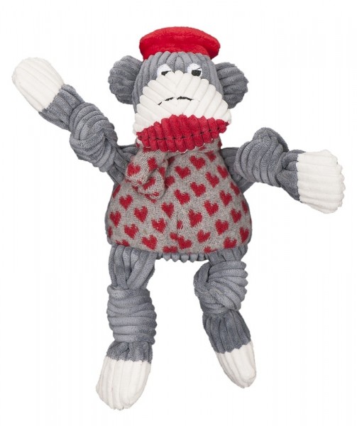 Hugglehounds Hundespielzeug Jean Claude Sock Monkey