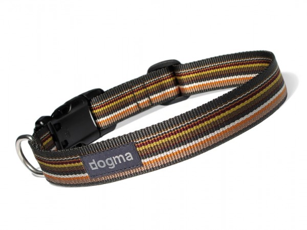 dogma Hundehalsband stripes grünbunt