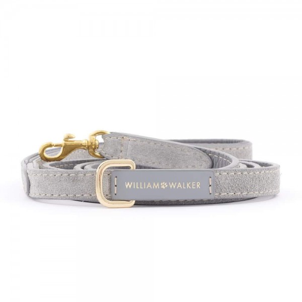 William Walker Wildleder Hundeleine Sea Salt Small City