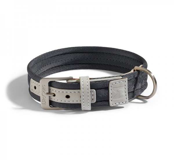 MiaCara Hundehalsband Riva Graphit-Perlgrau
