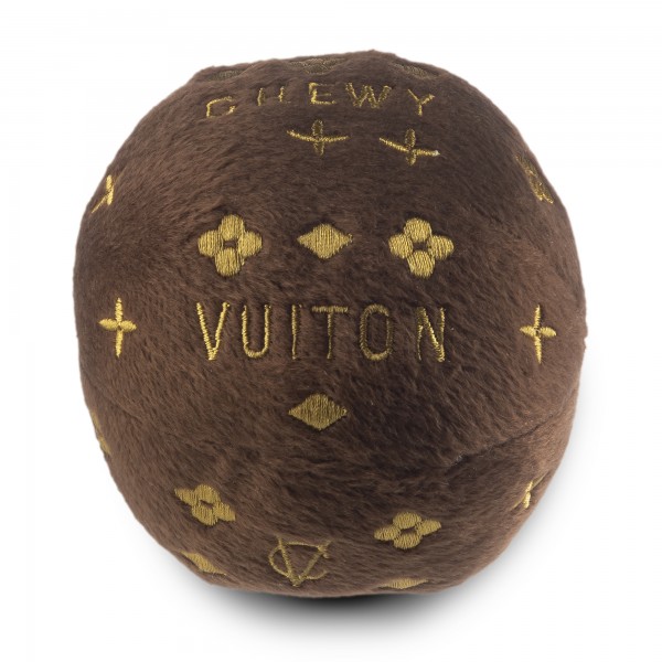 Hundespielzeug Plüschball Chewy Vuiton Braun