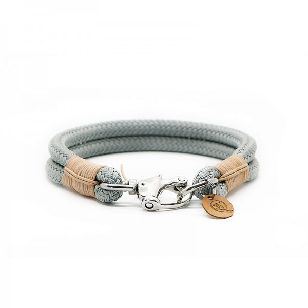Q3N Halsband Sylter Strick Deluxe Grau