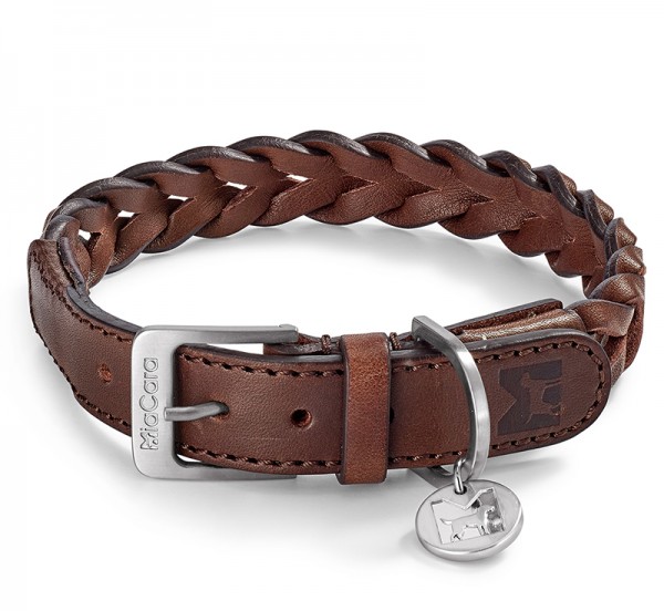 MiaCara Hundehalsband Bergamo Braun
