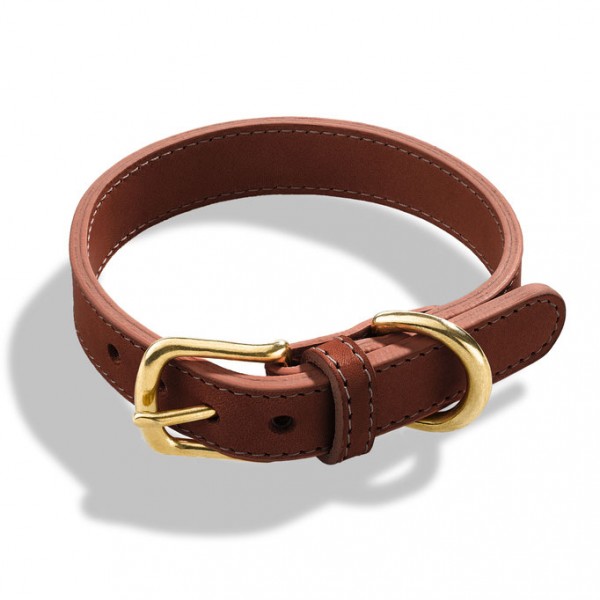 Schröders Hund Halsband Oldschool 2.0, Hazelnut