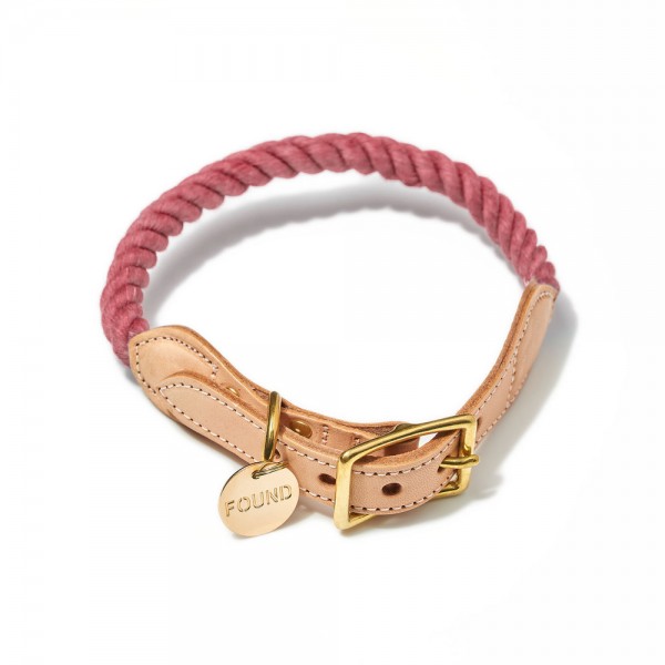 Found my animal Hundehalsband Rope Nantucket Red up-cycled
