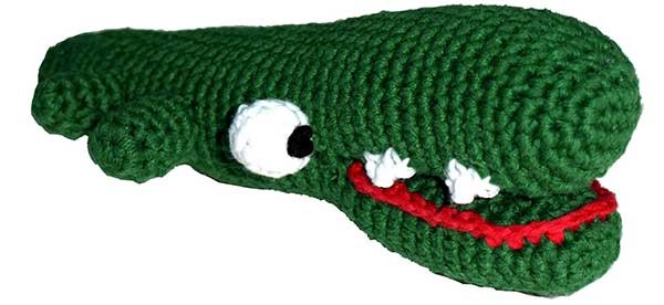 Häkelspielzeug Krokodil