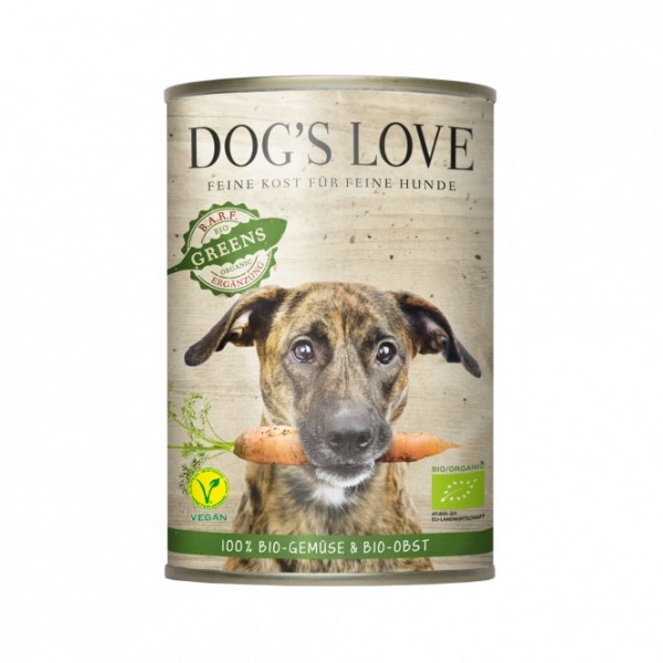 Dogs Love BIO Greens, 100% BIO Gemüse