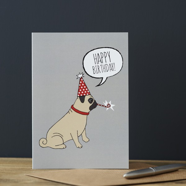 Sweet Williams Karte Geburtstag Mops