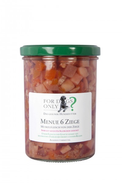 FORDOGSONLY? Feuchtfutter Menü 6 Ziege