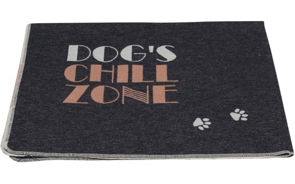 Hundedecke 'Dogs Chillzone' 100x140cm Anthrazit