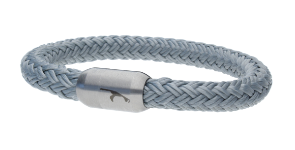 Q3N Segeltauarmband Leinenlos Grau
