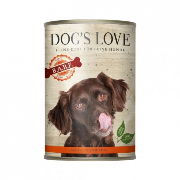Dogs Love Nassfutter BARF Rind
