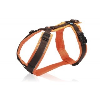 AnnyX Brustgeschirr Protect Orange-Braun