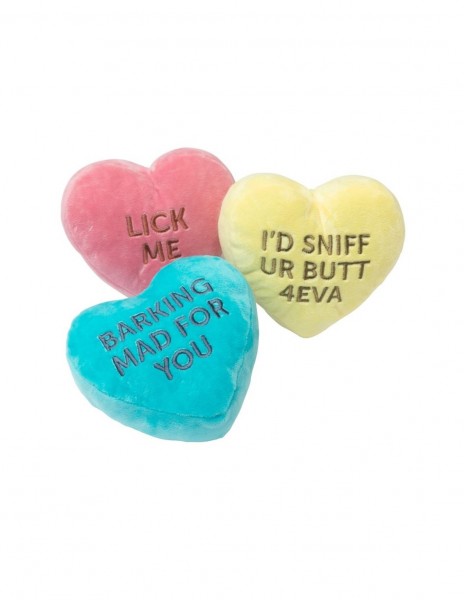 Fuzzyard Hundespielzeug Plüsch Candy Hearts